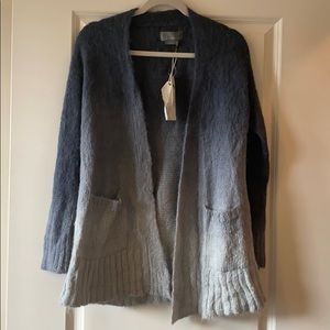 NWT Anthropologie Gray Ombré Cardigan Size S